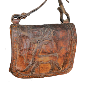 19th Century Frontier Leather Shot Pouch