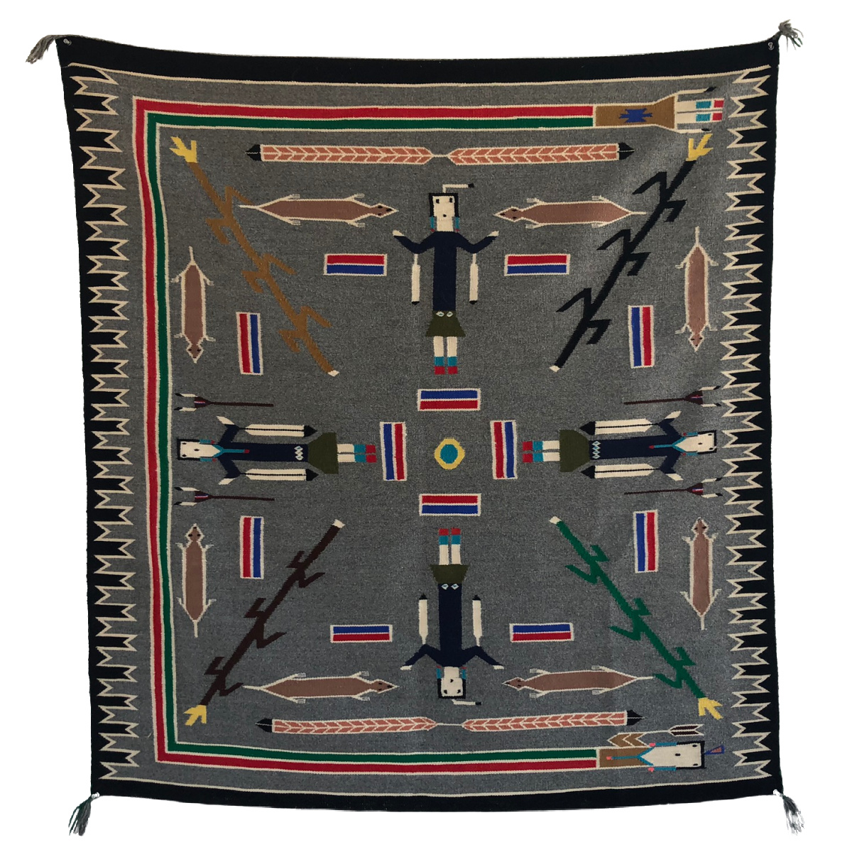 Navajo Sandpainting Rug Michael D Higgins   Navajo Sandpainting Rug 1 